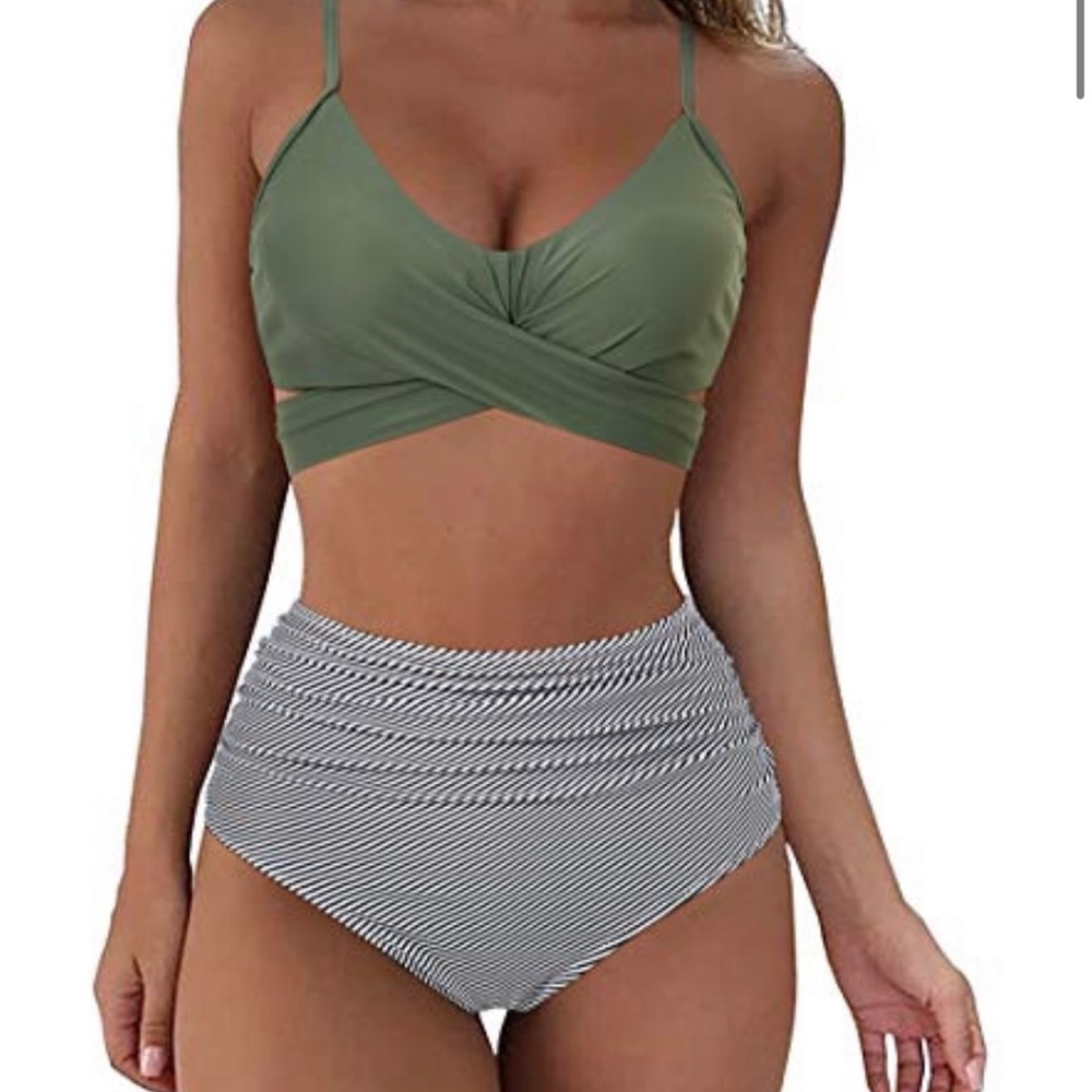 High Waisted 2 Piece Bikini